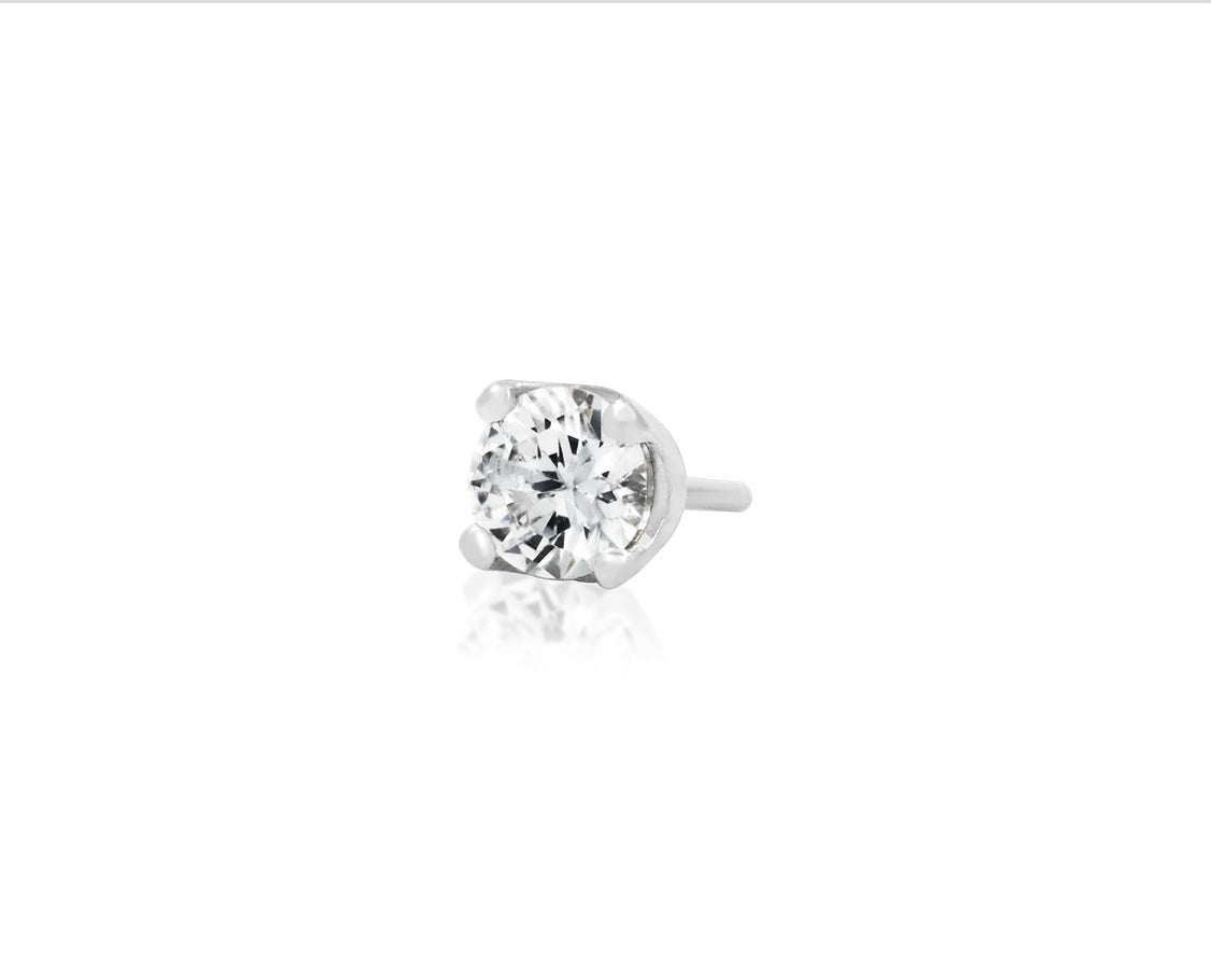 Gold Prong Set CZ